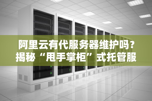 阿里云有代服务器维护吗？揭秘“甩手掌柜”式托管服务，躺平也能稳如老狗！