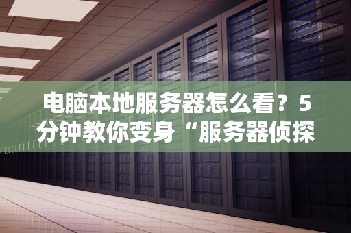 电脑本地服务器怎么看？5分钟教你变身“服务器侦探”！（附专业测评技巧）