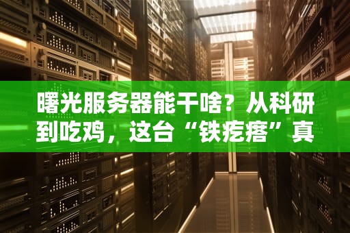 曙光服务器能干啥？从科研到吃鸡，这台“铁疙瘩”真能处！