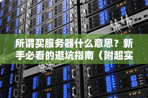 所谓买服务器什么意思？新手必看的避坑指南（附超实用测评）