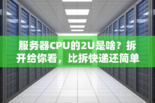 服务器CPU的2U是啥？拆开给你看，比拆快递还简单！
