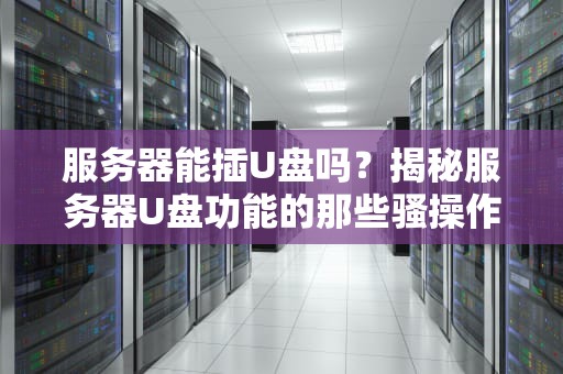 服务器能插U盘吗？揭秘服务器U盘功能的那些骚操作！