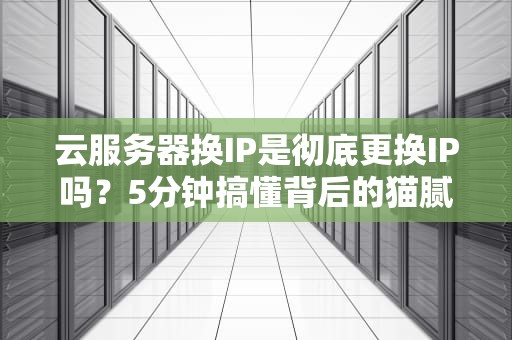 云服务器换IP是彻底更换IP吗？5分钟搞懂背后的猫腻！