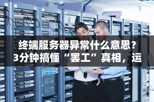 终端服务器异常什么意思？3分钟搞懂“罢工”真相，运维小哥都哭了！