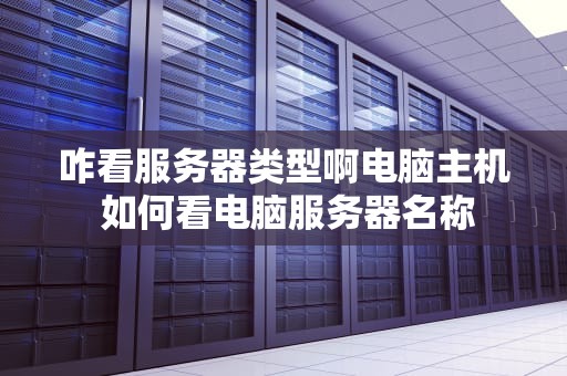 咋看服务器类型啊电脑主机 如何看电脑服务器名称