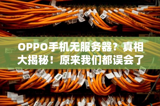 OPPO手机无服务器？真相大揭秘！原来我们都误会了