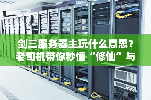 剑三服务器主玩什么意思？老司机带你秒懂“修仙”与“搬砖”的快乐！