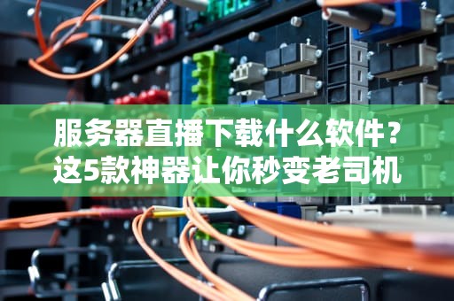 服务器直播下载什么软件？这5款神器让你秒变老司机！