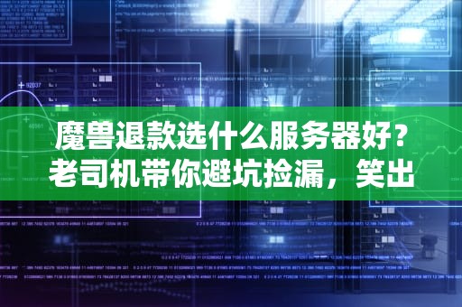 魔兽退款选什么服务器好？老司机带你避坑捡漏，笑出猪叫！