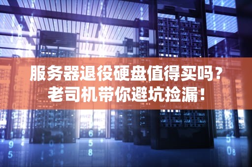服务器退役硬盘值得买吗？老司机带你避坑捡漏！