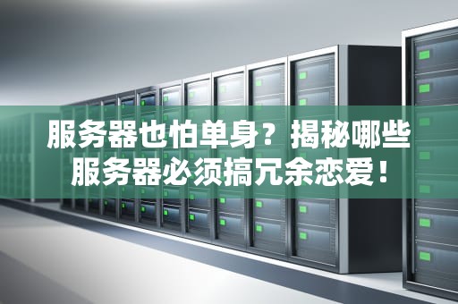 服务器也怕单身？揭秘哪些服务器必须搞冗余恋爱！