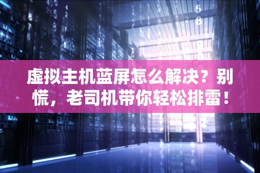 虚拟主机蓝屏怎么解决？别慌，老司机带你轻松排雷！
