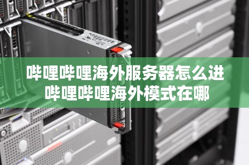 哔哩哔哩海外服务器怎么进 哔哩哔哩海外模式在哪