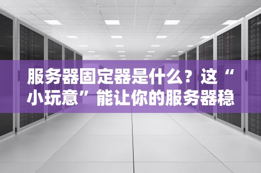 服务器固定器是什么？这“小玩意”能让你的服务器稳如泰山！