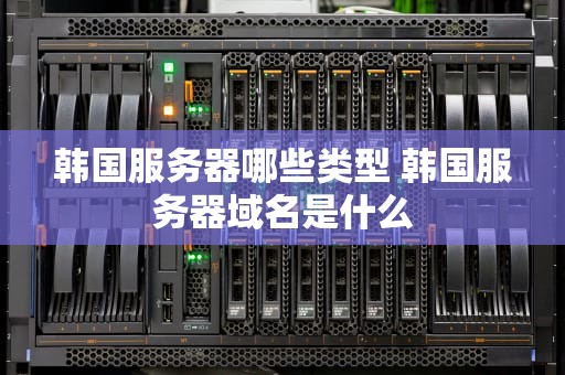 韩国服务器哪些类型 韩国服务器域名是什么