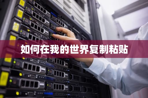 如何在我的世界复制粘贴