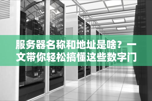 服务器名称和地址是啥？一文带你轻松搞懂这些数字门牌号！