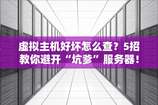 虚拟主机好坏怎么查？5招教你避开“坑爹”服务器！