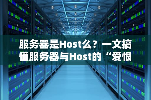 服务器是Host么？一文搞懂服务器与Host的“爱恨情仇”