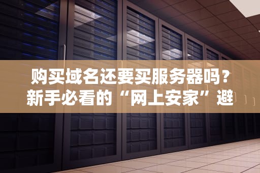 购买域名还要买服务器吗？新手必看的“网上安家”避坑指南！