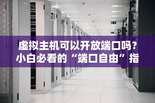 虚拟主机可以开放端口吗？小白必看的“端口自由”指南！