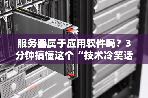 服务器属于应用软件吗？3分钟搞懂这个“技术冷笑话”！