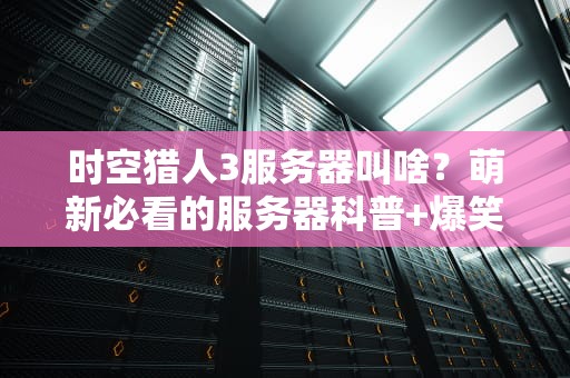 时空猎人3服务器叫啥？萌新必看的服务器科普+爆笑测评！