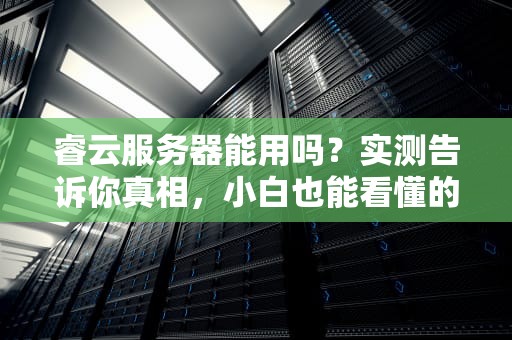 睿云服务器能用吗？实测告诉你真相，小白也能看懂的专业测评！