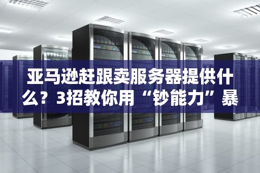 亚马逊赶跟卖服务器提供什么？3招教你用“钞能力”暴打跟卖狗！