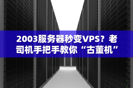 2003服务器秒变VPS？老司机手把手教你“古董机”飙车！