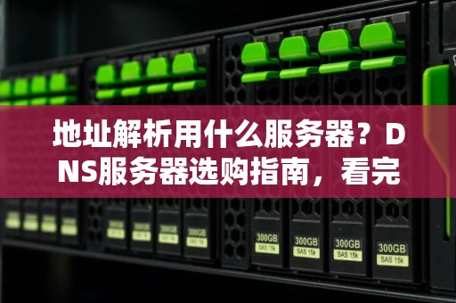 地址解析用什么服务器？DNS服务器选购指南，看完秒懂不踩坑！