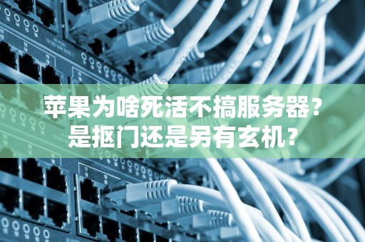 苹果为啥死活不搞服务器？是抠门还是另有玄机？