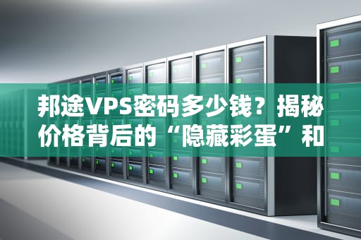 邦途VPS密码多少钱？揭秘价格背后的“隐藏彩蛋”和避坑指南！