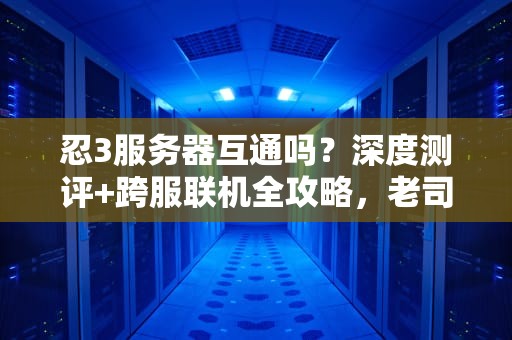 忍3服务器互通吗？深度测评+跨服联机全攻略，老司机带你飞！