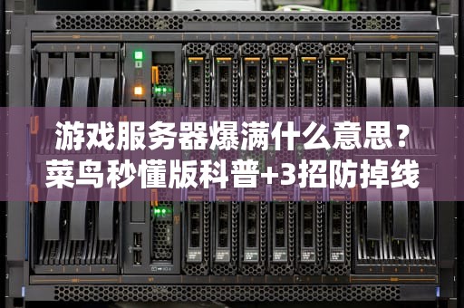 游戏服务器爆满什么意思？菜鸟秒懂版科普+3招防掉线骚操作！