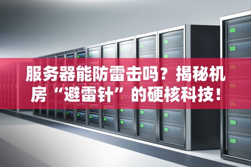 服务器能防雷击吗？揭秘机房“避雷针”的硬核科技！
