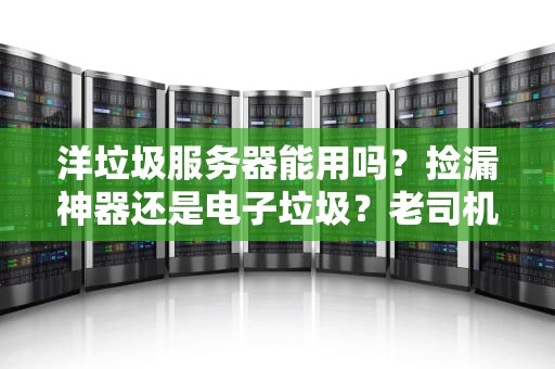 洋垃圾服务器能用吗？捡漏神器还是电子垃圾？老司机带你避坑！