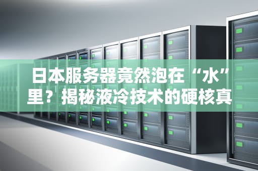 日本服务器竟然泡在“水”里？揭秘液冷技术的硬核真相！