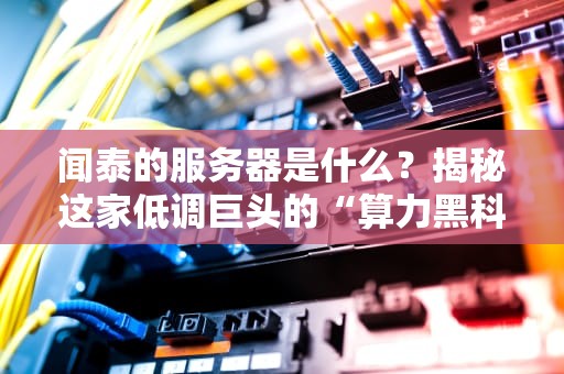 闻泰的服务器是什么？揭秘这家低调巨头的“算力黑科技”！