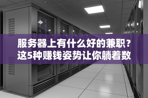 服务器上有什么好的兼职？这5种赚钱姿势让你躺着数钱！