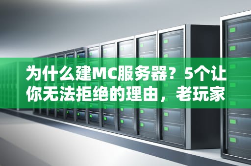 为什么建MC服务器？5个让你无法拒绝的理由，老玩家都懂！