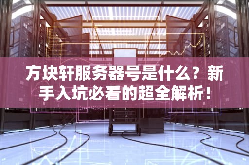 方块轩服务器号是什么？新手入坑必看的超全解析！
