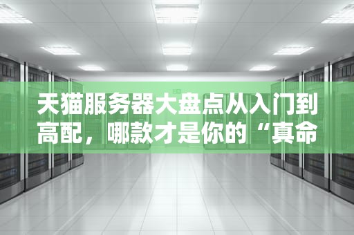 天猫服务器大盘点从入门到高配，哪款才是你的“真命天子”？