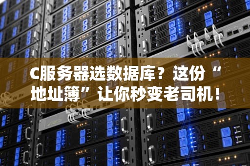 C服务器选数据库？这份“地址簿”让你秒变老司机！