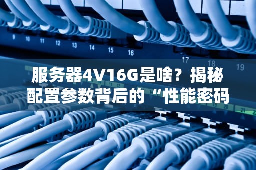 服务器4V16G是啥？揭秘配置参数背后的“性能密码”！