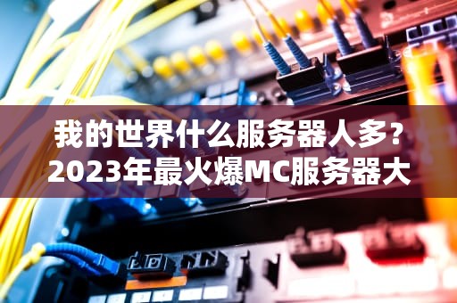 我的世界什么服务器人多？2023年最火爆MC服务器大盘点，萌新秒变老司机！
