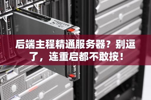 后端主程精通服务器？别逗了，连重启都不敢按！