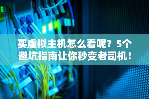 买虚拟主机怎么看呢？5个避坑指南让你秒变老司机！
