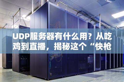 UDP服务器有什么用？从吃鸡到直播，揭秘这个“快枪手”的十八般武艺！