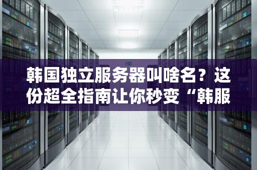 韩国独立服务器叫啥名？这份超全指南让你秒变“韩服大佬”！